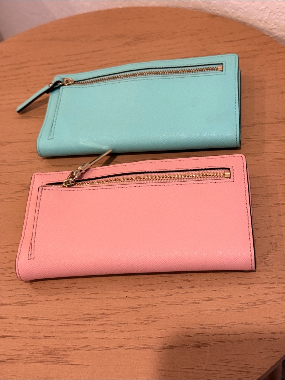 kate spade BUNDLE pastel pink and mint saffiano leather‎ wallets set - Picture 2 of 10